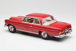 Mercedes 280 SE W108 Czerwony Norev 1:18 193527 Metal — zdjęcie 7 z 8