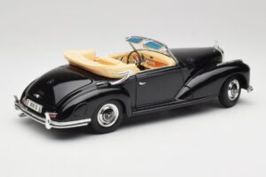 Mercedes 300 S W188 Kabriolet Czarny Tchibo 1:18 36782 Metal — zdjęcie 3 z 8