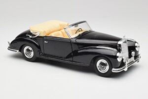 Mercedes 300 S W188 Kabriolet Czarny Tchibo 1:18 36782 Metal — zdjęcie 6 z 8