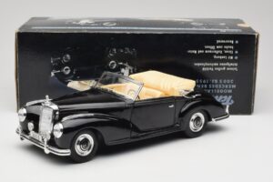 Mercedes 300 S W188 Kabriolet Czarny Tchibo 1:18 36782 Metal — zdjęcie 8 z 8