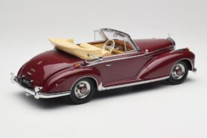 Mercedes 300 SC W188 Kabriolet Ciemnoczerwony KK-Scale 1:18 KKDC180942 Metal — zdjęcie 2 z 6
