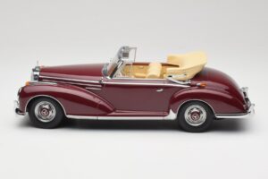 Mercedes 300 SC W188 Kabriolet Ciemnoczerwony KK-Scale 1:18 KKDC180942 Metal — zdjęcie 3 z 6