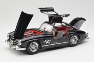 Mercedes 300 SL W198 Czarny Bburago 1:18 35791 Metal — zdjęcie 2 z 8