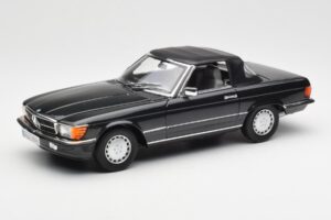 Mercedes 300 SL R107 Czarny Pearl Edycja Dealerska Norev 1:18 B66040678 Metal — zdjęcie 3 z 10