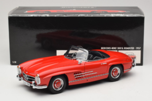 Mercedes 300 SL Roadster Czerwony Minichamps 1:18 180039031 Metal — zdjęcie 8 z 8