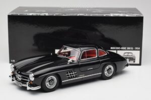 Mercedes 300 SL W198 Czarny Minichamps 1:18 180039004 Metal — zdjęcie 8 z 8