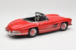 Mercedes 300 SL W198 Roadster Czerwony z Twardym Dachem Minichamps 1:18 180039041 Metal — zdjęcie 3 z 8