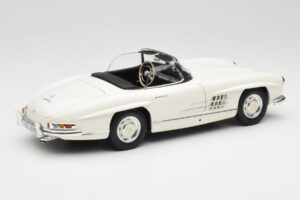 Mercedes 300 SL W198 Roadster Biały z Miękkim Dachem Minichamps 1:18 180039034 Metal — zdjęcie 4 z 9