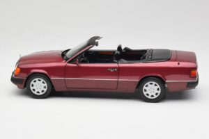 Mercedes 300CE-24 A124 Kabriolet Almandine Czerwony Metalik Norev 1:18 B66040616 Metal — zdjęcie 4 z 8