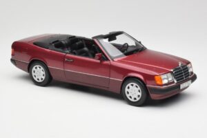 Mercedes 300CE-24 A124 Kabriolet Almandine Czerwony Metalik Norev 1:18 B66040616 Metal — zdjęcie 6 z 8