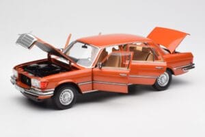 Mercedes 450 SEL 6.9 W116 Pomarańczowy Metallic Norev 1:18 183459 Metal — zdjęcie 2 z 8