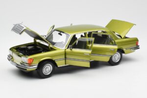 Mercedes 450 SEL W116 Citrus Zielony Edycja Dealerska Norev 1:18 B66040683 Metal — zdjęcie 2 z 8