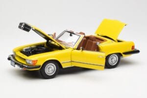 Mercedes 450SL R107 Żółty US Version Norev 1:18 183727 Metal — zdjęcie 2 z 9