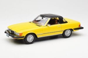 Mercedes 450SL R107 Żółty US Version Norev 1:18 183727 Metal — zdjęcie 3 z 9
