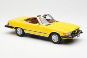 Mercedes 450SL R107 Żółty US Version Norev 1:18 183727 Metal — zdjęcie 7 z 9