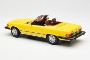 Mercedes 450SL R107 Żółty US Version Norev 1:18 183727 Metal — zdjęcie 8 z 9