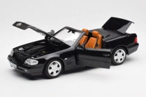 Mercedes SL 500 R129 Czarny Norev 1:18 183750 Metal — zdjęcie 2 z 10