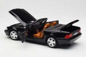 Mercedes SL 500 R129 Czarny Norev 1:18 183750 Metal — zdjęcie 7 z 10