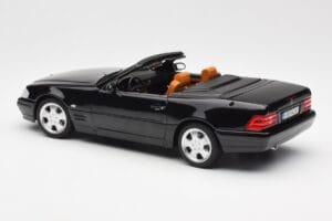 Mercedes SL 500 R129 Czarny Norev 1:18 183750 Metal — zdjęcie 9 z 10