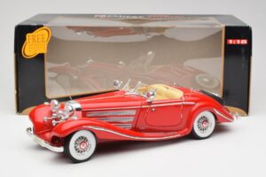 Mercedes 500K Special Roadster Czerwony Maisto 1:18 56058 Metal — zdjęcie 8 z 8