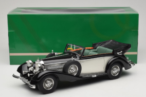 Mercedes 540K Kabriolet Czarny Srebrny Cult Models 1:18 CML184-3 Metal — zdjęcie 6 z 6