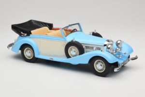 Mercedes 540K Kabriolet Niebieski Biały Cult Models 1:18 CML184-2 Metal — zdjęcie 4 z 6