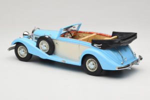 Mercedes 540K Kabriolet Niebieski Biały Cult Models 1:18 CML184-2 Metal — zdjęcie 5 z 6