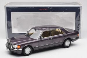 Mercedes 560 SEL W126 Fioletowy Metallic Norev 1:18 183544 Metal — zdjęcie 8 z 8