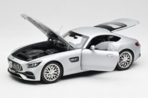 Mercedes AMG GT S C190 Designo Iridium Srebrny Magno Norev 1:18 B66960485 Metal — zdjęcie 2 z 8