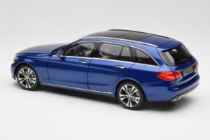 Mercedes C-Class S205 T-Modell Brilliant Niebieski Metalik Norev 1:18 B66960257 Metal — zdjęcie 7 z 8