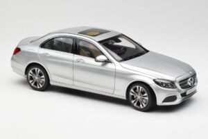 Mercedes C-Class W205 Iridium Srebrny Metalik Norev 1:18 B66960253 Metal — zdjęcie 6 z 8