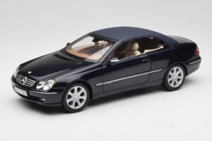 Mercedes CLK 500 W209 Kabriolet Ciemny Niebieski Metalik Kyosho 1:18 B66962174 Metal — zdjęcie 3 z 9