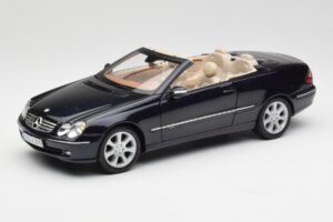 Mercedes CLK 500 W209 Kabriolet Ciemny Niebieski Metalik Kyosho 1:18 B66962174 Metal