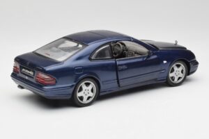 Mercedes CLK 55 AMG C209 Niebieski Metaliczny Anson 1:18 30343 Metal — zdjęcie 3 z 8