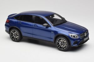 Mercedes AMG GLC 43 Coupe Brilliant Niebieski GT Spirit 1:18 B66960468 Żywica — zdjęcie 4 z 6
