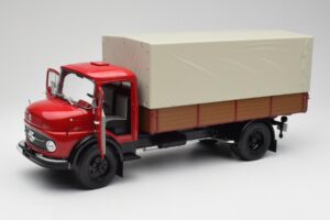 Mercedes L 911 Czerwony Schuco 1:18 450016400 Metal — zdjęcie 2 z 8