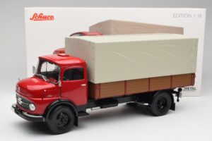 Mercedes L 911 Czerwony Schuco 1:18 450016400 Metal — zdjęcie 8 z 8