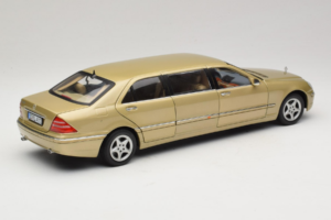 Mercedes S-Class W220 Pullman Gold Metallic Sun Star 1:18 4113 Metal — zdjęcie 3 z 8