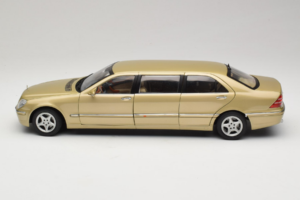 Mercedes S-Class W220 Pullman Gold Metallic Sun Star 1:18 4113 Metal — zdjęcie 4 z 8