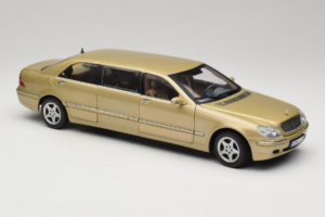 Mercedes S-Class W220 Pullman Gold Metallic Sun Star 1:18 4113 Metal — zdjęcie 6 z 8