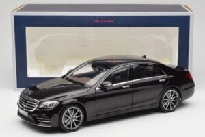 Mercedes S-Class W222 AMG Line Ruby Czarny Metallic Norev 1:18 183483 Metal — zdjęcie 8 z 8