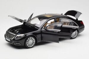 Mercedes S-Class W222 Czarny Metallic Norev 1:18 183480 Metal — zdjęcie 2 z 8