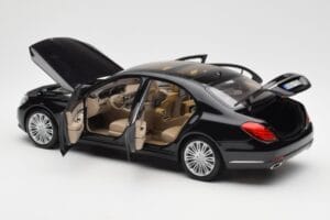 Mercedes S-Class W222 Czarny Metallic Norev 1:18 183480 Metal — zdjęcie 5 z 8