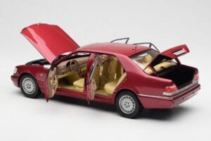 Mercedes S500 W140 Czerwony Metallic Norev 1:18 183579 Metal — zdjęcie 5 z 8