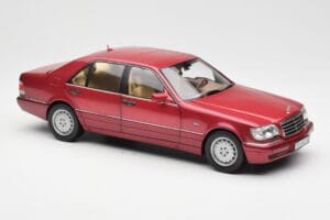 Mercedes S500 W140 Czerwony Metallic Norev 1:18 183579 Metal — zdjęcie 6 z 8