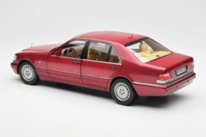 Mercedes S500 W140 Czerwony Metallic Norev 1:18 183579 Metal — zdjęcie 7 z 8