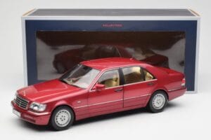Mercedes S500 W140 Czerwony Metallic Norev 1:18 183579 Metal — zdjęcie 8 z 8