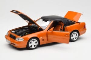 Mercedes SL 500 R129 Pomarańczowy Metallic Norev 1:18 183752 Metal — zdjęcie 2 z 8