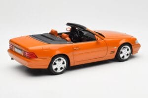 Mercedes SL 500 R129 Pomarańczowy Metallic Norev 1:18 183752 Metal — zdjęcie 3 z 8