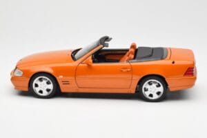 Mercedes SL 500 R129 Pomarańczowy Metallic Norev 1:18 183752 Metal — zdjęcie 4 z 8